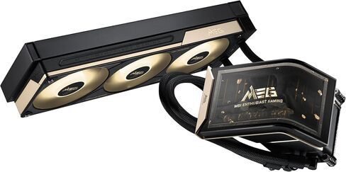 MSI MEG CORELIQUID E15 360 - AIO ARGB CPU Liquid Cooler - 360mm x 30mm Radiator - 6.67" 2K AMOLED Curved Screen - Naked-Eye 3D Effects - Pogo-Pin Design - Intel LGA 1851/1700 AMD AM5/AM4 in Kuwait