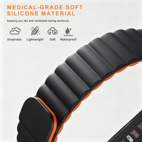 HANDODO Magnetic Silicone Watch Band Compatible with Fitbit Air in Kuwait