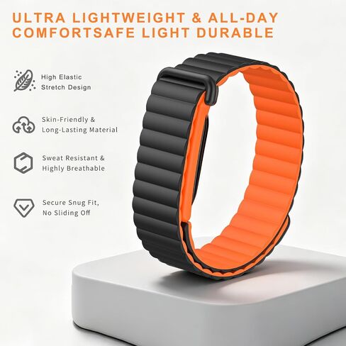 HANDODO Magnetic Silicone Watch Band Compatible with Fitbit Air in Kuwait