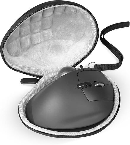 Mouse Travel Case Compatible with Logitech MX Ergo S Advanced Wireless Trackball Mouse Laptop Computer Mouse Hard Carrying Bag – with Clip and Lanyard in Kuwait