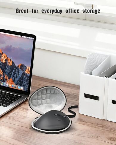 Mouse Travel Case Compatible with Logitech MX Ergo S Advanced Wireless Trackball Mouse Laptop Computer Mouse Hard Carrying Bag – with Clip and Lanyard in Kuwait