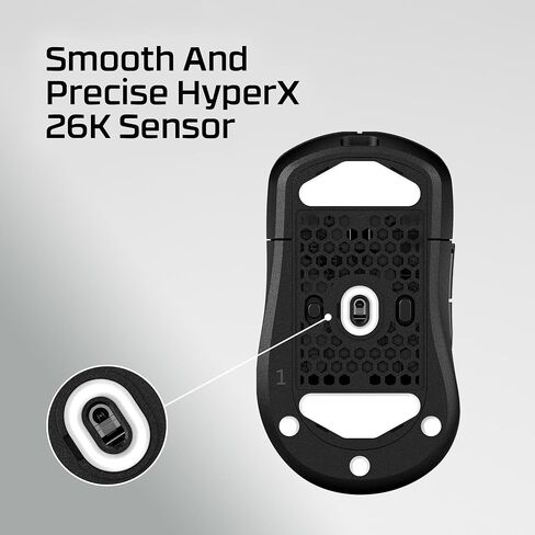 HyperX Pulsefire Saga Pro – Wireless Gaming Mouse for PC, Modular Design, Interchangeable Parts, 4k Polling, 72g Lightweight Frame, Wireless, Instant Pair, Black (Renewed) in Kuwait