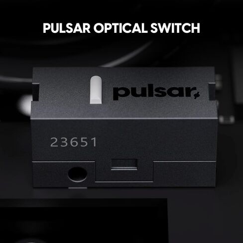 Pulsar X3 Crazylight Wireless Gaming Mouse, 43g Ultra Lightweight, 32,000 DPI, 750 IPS, XS-1 Sensor, Optical Switch, 8K Compatible, Jet Black (Renewed) in Kuwait