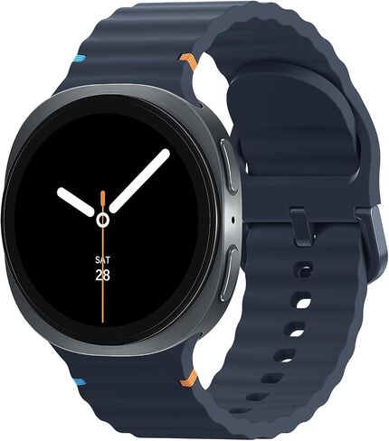 سبورت سبورت مقاوم للماء أشرطة سيليكون لـ Samsung Galaxy Watch 8 Band 40mm 44mm/8 Classic 46mm Men Women ، لا توجد فجوة واحدة in Kuwait