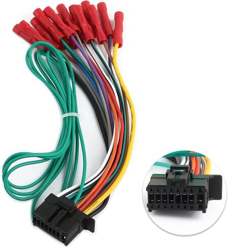 16-Pin Car Radio Wiring Harness,Automotive Stereo Wiring Harness for Connecting Stereo to Car Electrical System,Wirings Harnesses Compatible with Pioneer DEH AVH AVIC MVH FH SPH in Saudi Arabia