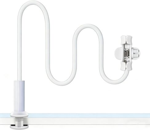 Adjustable Feeding Tube Holder with Telescopic Pole Bendable Arm - Stable Tube Rack with Clamp for Enteral Gravity Syringe, Pump Feeding & Travel(Black) in Saudi Arabia