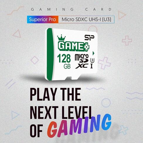 Silicon Power 128GB SDXC Micro SD Card Gaming Memory Card with Adapter Compatible with Nintendo-Switch in Saudi Arabia