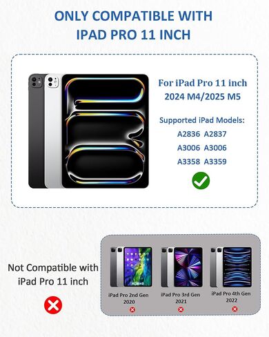 XIRON 2 PACK Paper Screen Protector for iPad Pro 11 inch M4 2024/M5 2025, Matte PET Film Compatible with iPad Pro 11", Write and Draw Like on Paper, Anti-Glare & Anti-Scratch in Kuwait
