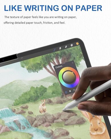 XIRON 2 PACK Paper Screen Protector for iPad Pro 11 inch M4 2024/M5 2025, Matte PET Film Compatible with iPad Pro 11", Write and Draw Like on Paper, Anti-Glare & Anti-Scratch in Kuwait