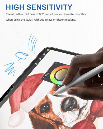 XIRON 2 PACK Paper Screen Protector for iPad Pro 11 inch M4 2024/M5 2025, Matte PET Film Compatible with iPad Pro 11", Write and Draw Like on Paper, Anti-Glare & Anti-Scratch in Kuwait