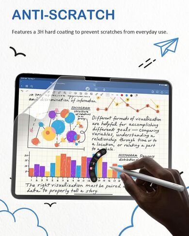 XIRON 2 PACK Paper Screen Protector for iPad Pro 11 inch M4 2024/M5 2025, Matte PET Film Compatible with iPad Pro 11", Write and Draw Like on Paper, Anti-Glare & Anti-Scratch in Kuwait
