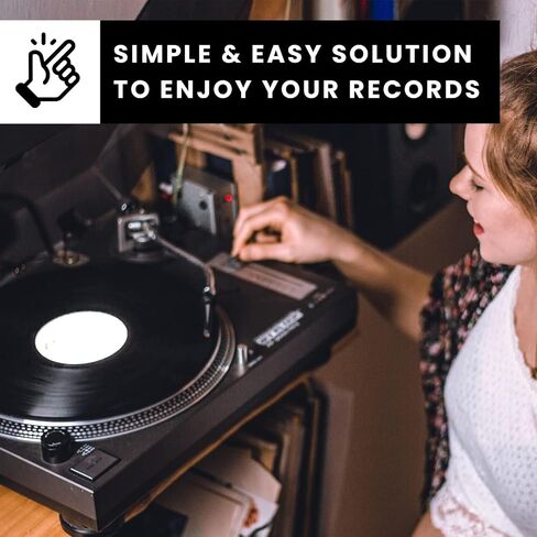 5 in1 Vinyl Records Cleaning Kit, Anti Static Solid Wood Vinyl Record Cleaner Kit, Includes 2in1 Velvet Microfiber Brush, XL Cleaning Liquid, Duster, Stylus Brush, Storage Box for Records Albums-Large in Kuwait