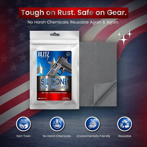 Blitz Silicone Gun & Reel Cloth Cleans & Protects Most Metal Surfaces 1 Cnt in Saudi Arabia