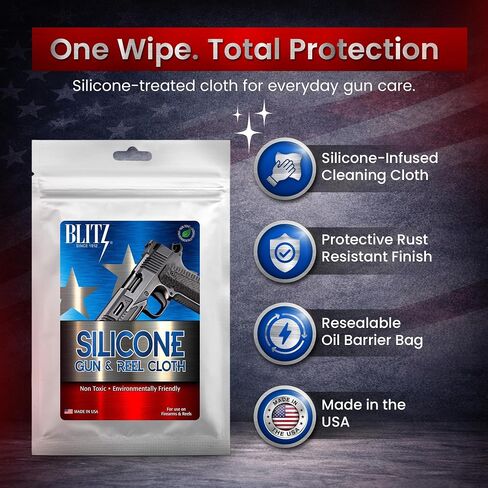 Blitz Silicone Gun & Reel Cloth Cleans & Protects Most Metal Surfaces 1 Cnt in Saudi Arabia