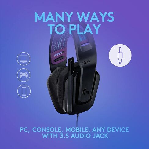 Logitech G335 Wired Gaming Headset and Logitech G213 Prodigy Gaming Keyboard in Kuwait