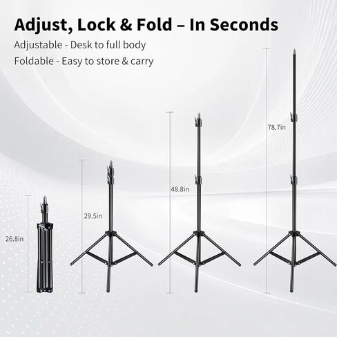 ShowMaven 22" Ring Light with 78.7" Tripod Stand, Remote Control in Saudi Arabia