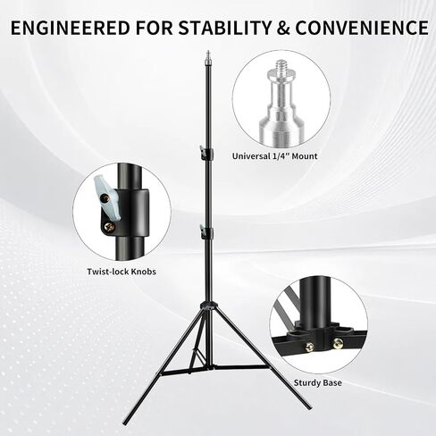 ShowMaven 22" Ring Light with 78.7" Tripod Stand, Remote Control in Saudi Arabia