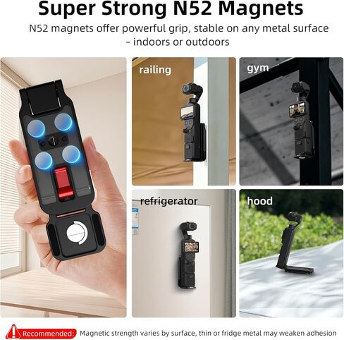 Magnetic Tripod for DJI Osmo Pocket 3/4/4P, for Insta360 Luna Ultra in Saudi Arabia