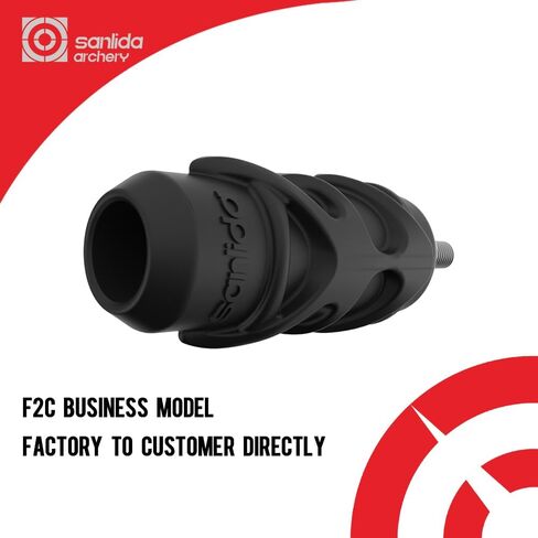sanlida Archery Dragon X9 Stabilizer Bow Riser Extension Dampener, Easy Disconnect Silencer for Recurve Bow Compound Bow in Kuwait