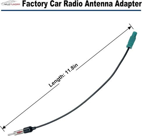 Radio Antenna Adapter Compatible with Dodge Jeep Ford Aftermarket Radio Stereo Antenna Adapter for Ram Wrangler C-Class Sprinter Buick Cadillac Aftermarket Stereo Antenna Connector Cable Plug in Kuwait