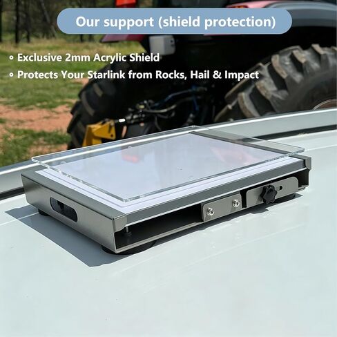 Magnetic Car Roof Mount for Starlink Mini 4 /4X with 2mm Acrylic Shield in Kuwait
