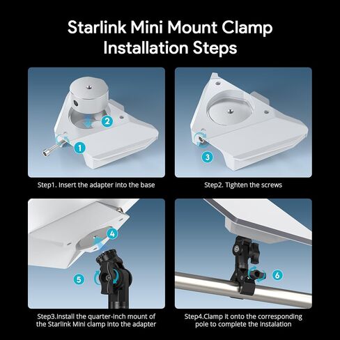 EDUP LOVE® Tripod & Pole Clamp Mount for Starlink Mini & Mini X in Kuwait