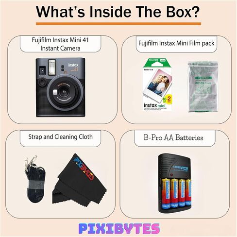 Fujifilm Instax Mini 41 Instant Film Camera... (Camera + 1 Twin Pick) in Kuwait