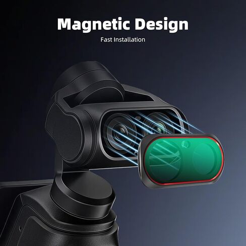 Walking Way Magnetic 4 Pack CPL & ND Filter Kit for Insta360 Luna, CPL ND16/32/64, Polarizing Neutral Density Filters, Multi-Coated/HD Optical Glass/Aluminum Frame, Action Camra Accessories in Kuwait