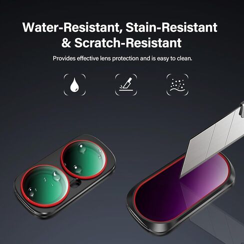 Walking Way Magnetic 4 Pack CPL & ND Filter Kit for Insta360 Luna, CPL ND16/32/64, Polarizing Neutral Density Filters, Multi-Coated/HD Optical Glass/Aluminum Frame, Action Camra Accessories in Kuwait
