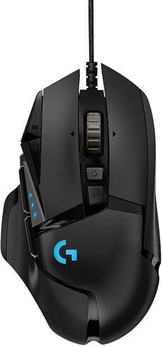 Logitech G935 Over Ear Wireless Headset, Black + Logitech G502 Gaming Mouse 11-Button Gaming Mouse, Black in Kuwait