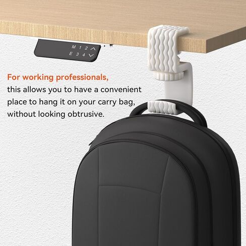 Headphone Stand Holder, Durable Adjustable 3mm-40mm Thickness Non-Scratch Base for Wood/Glass/Metal, Quick Install & Universal Fit for AirPods Max/Sony/Bose (Jade White) in Saudi Arabia