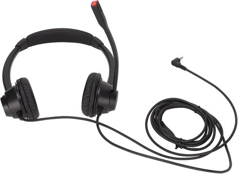 Accurate 2.5mm Professional Headphones with Clear Voice for Phone Sales, Hospitals and Banks in Black in Kuwait