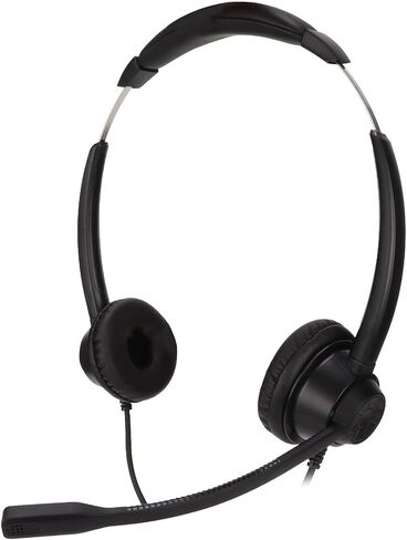 Accurate 2.5mm Professional Headphones with Clear Voice for Phone Sales, Hospitals and Banks in Black in Kuwait