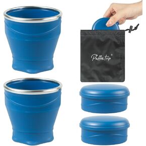 2PCS 8.8oz Collapsible Cup Silicone Foldable Cup for Camping Hiking Travel in Kuwait