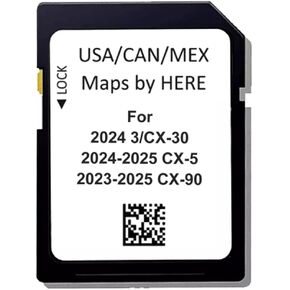Navigation SD Card GPS Maps Compatible with 2024-2025 CX-5, 2023-2025 CX-90, 2024 CX-30/3, USA/CAN/MEX Maps in Kuwait
