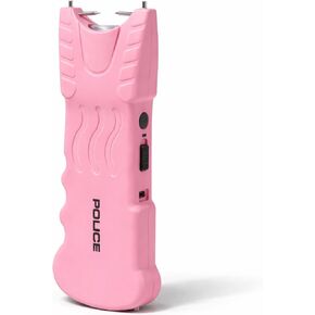 POLICE Stun Gun for Self Defense 916 – High Voltage Rechargeable with LED Flashlight, Compact & Heavy Duty – Personal Security for Women – Pink in Kuwait