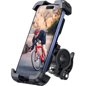Bike Phone Holder, Motorcycle Phone Mount, Handlebar Cell Phone Clamp, Scooter Phone Clip for iPhone 16 Pro Max/Plus, 15 Pro Max, S10, S20, More 4.7" to 6.8" Smartphones in Kuwait