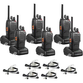 TIDRADIO Walkie Talkies Long Range, Rechargeable FRS Two Way Radios- 6 Pack in Kuwait