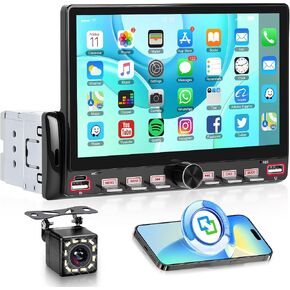 Single Din Flip Out IPS Touchscreen Car Stereo, 7inch Car Stereo in Saudi Arabia