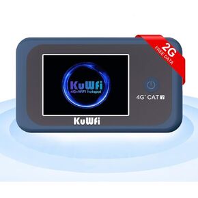 KuWFi 4G LTE Unlocked WiFi Hotspot, Portable Router with SIM Card Slot in Saudi Arabia