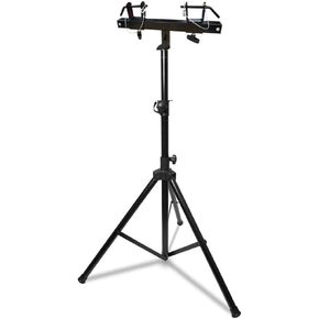 2 MR DJ Universal 7 Ft Pro Lighting Tripod Light Stands with Square Truss T-Bar Adapters for DJ Stage Lighting, Heavy-Duty Steel, Adjustable Height in Saudi Arabia