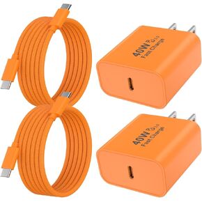 iPhone 17 16 15 Charger Fast Charging, 40W USB C Charger Block and Cable in Kuwait