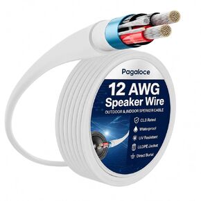 Outdoor 12 Gauge CL3 Speaker Wire 15FT,2-Conductor Direct Burial Tinned OFC in Kuwait