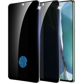 【2+1 Pack】 Designed for Samsung Galaxy Note 20 Privacy Screen Protector【Support Fingerprint Unlock】 9H Tempered Glass,AntiSpy Film Compatible with Samsung Galaxy Note20 5G in Kuwait