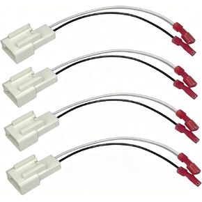 Car Door Speaker Harness Adapter, Audio Bass Speaker Wiring Harness, Stereo Plug Adapter, Subwoofer Wire Modification Cable Conversion Accessories, Compatible with Mitsubishi Subaru (4PCS) in Saudi Arabia