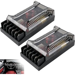 300 Watts 2 Way Crossover, 2Pcs Passive Crossover for Car Audio Tweeter & Speaker, Car Audio Crossover, Universal Heat Dissipation, 2-Way Speaker Frequency Divider in Saudi Arabia