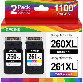 260XL 261XL بديل لخراطيش الحبر Canon 260 و261، عبوتان in Kuwait
