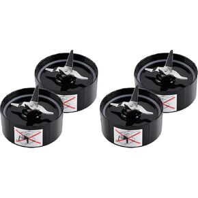 Equust 4-pack Cross Blade Blender Replacement Parts Work with Magic Bullet 250w Blenders Model MB1001 Series, Black in Saudi Arabia