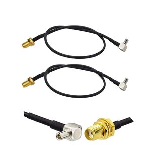 CORONIR TS9 to SMA Female External Antenna Adapter 12'' Cable Pigtail for USB Modems, Hotspots & Routers - Pack of 2 in Kuwait