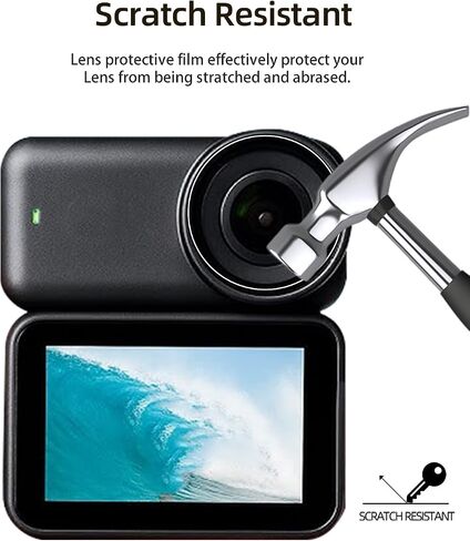 Lens protective film for DJI Osmo Nano camera, HD Protective Film 6h Hardness Lens protective film,Easy Installation,Anti-Scratch,HD Quality,(6 Pack) in Kuwait